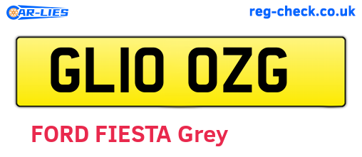 GL10OZG are the vehicle registration plates.