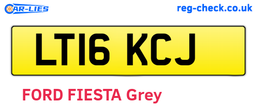 LT16KCJ are the vehicle registration plates.