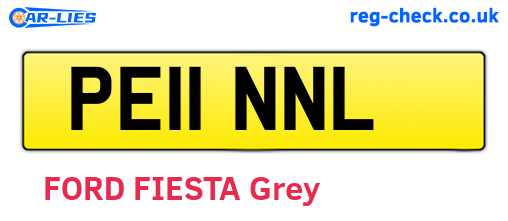 PE11NNL are the vehicle registration plates.