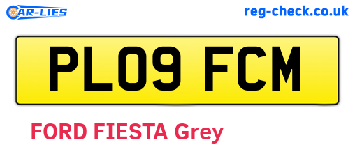 PL09FCM are the vehicle registration plates.