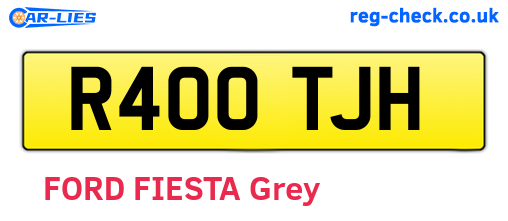 R400TJH are the vehicle registration plates.