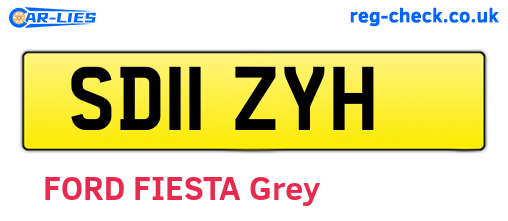 SD11ZYH are the vehicle registration plates.