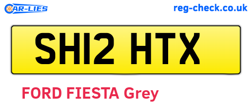 SH12HTX are the vehicle registration plates.