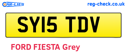 SY15TDV are the vehicle registration plates.