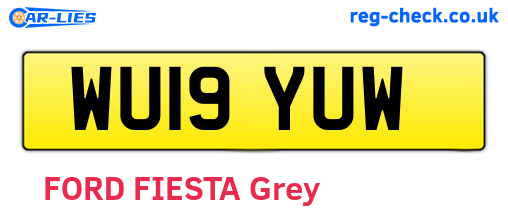 WU19YUW are the vehicle registration plates.