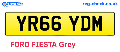 YR66YDM are the vehicle registration plates.