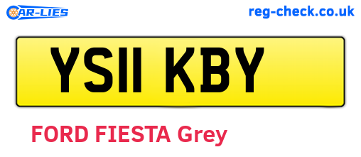 YS11KBY are the vehicle registration plates.