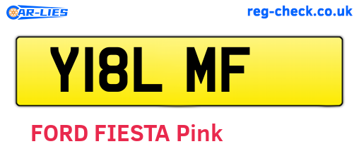 Y18LMF are the vehicle registration plates.