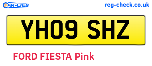 YH09SHZ are the vehicle registration plates.