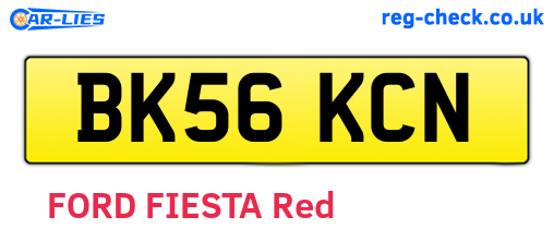 BK56KCN are the vehicle registration plates.