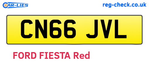CN66JVL are the vehicle registration plates.