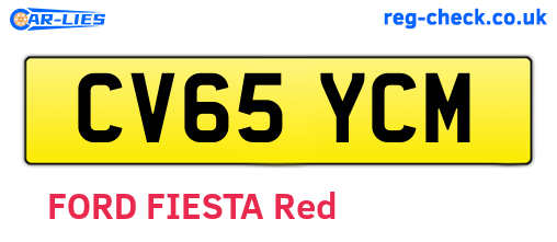 CV65YCM are the vehicle registration plates.