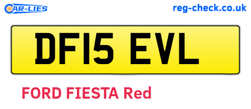 DF15EVL are the vehicle registration plates.