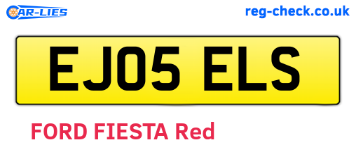 EJ05ELS are the vehicle registration plates.