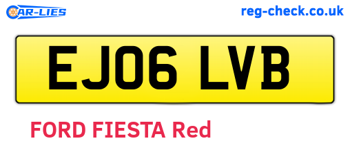 EJ06LVB are the vehicle registration plates.