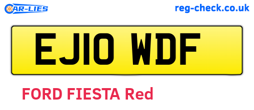 EJ10WDF are the vehicle registration plates.