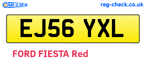 EJ56YXL are the vehicle registration plates.