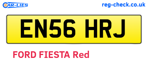 EN56HRJ are the vehicle registration plates.