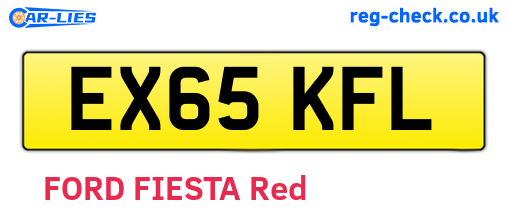 EX65KFL are the vehicle registration plates.