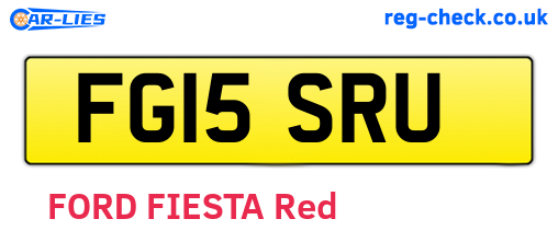 FG15SRU are the vehicle registration plates.