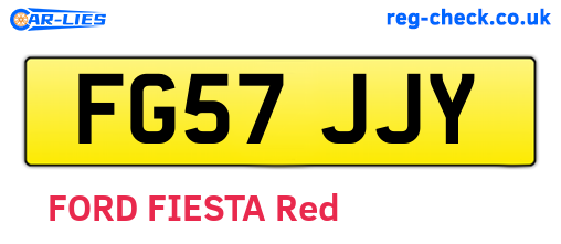 FG57JJY are the vehicle registration plates.