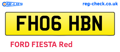 FH06HBN are the vehicle registration plates.