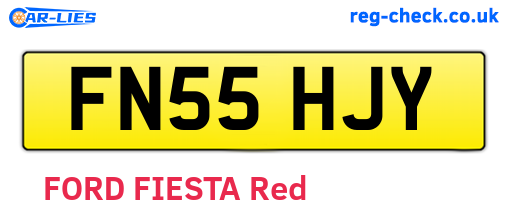 FN55HJY are the vehicle registration plates.