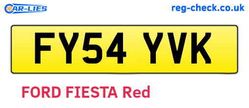 FY54YVK are the vehicle registration plates.