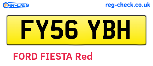 FY56YBH are the vehicle registration plates.