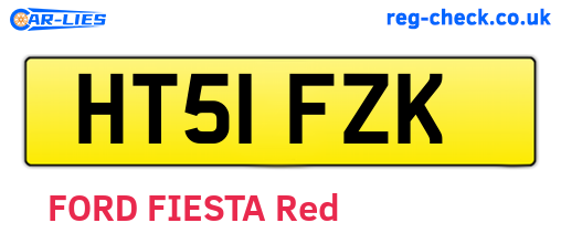 HT51FZK are the vehicle registration plates.
