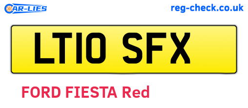LT10SFX are the vehicle registration plates.