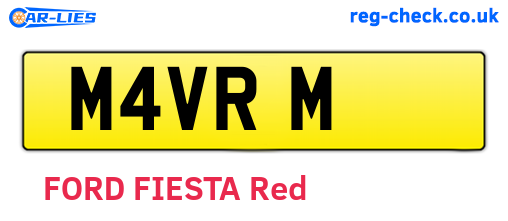 M4VRM are the vehicle registration plates.