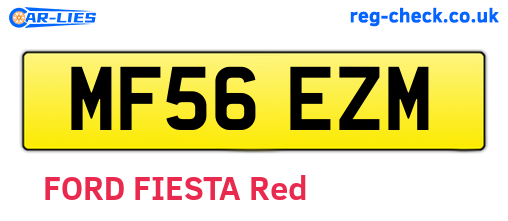 MF56EZM are the vehicle registration plates.