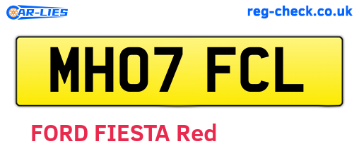 MH07FCL are the vehicle registration plates.