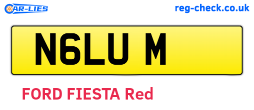 N6LUM are the vehicle registration plates.