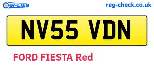 NV55VDN are the vehicle registration plates.