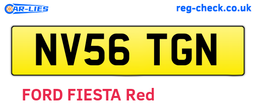 NV56TGN are the vehicle registration plates.