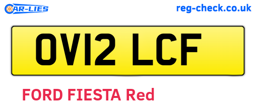 OV12LCF are the vehicle registration plates.