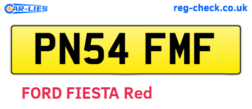 PN54FMF are the vehicle registration plates.