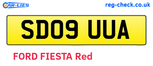 SD09UUA are the vehicle registration plates.