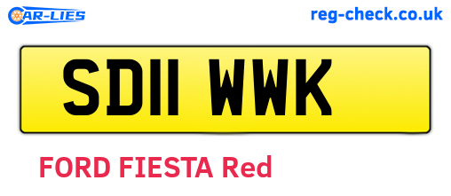 SD11WWK are the vehicle registration plates.