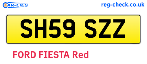 SH59SZZ are the vehicle registration plates.