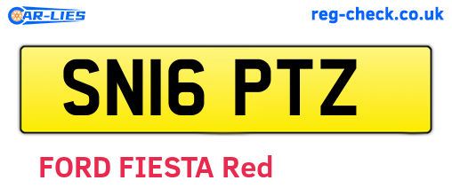 SN16PTZ are the vehicle registration plates.