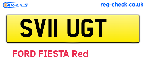 SV11UGT are the vehicle registration plates.