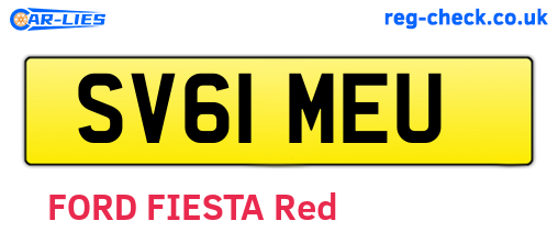 SV61MEU are the vehicle registration plates.
