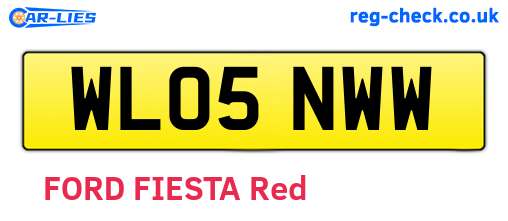 WL05NWW are the vehicle registration plates.