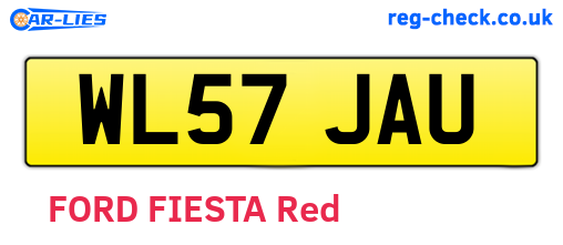 WL57JAU are the vehicle registration plates.