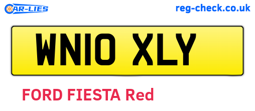 WN10XLY are the vehicle registration plates.