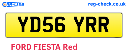 YD56YRR are the vehicle registration plates.