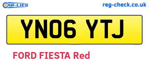 YN06YTJ are the vehicle registration plates.